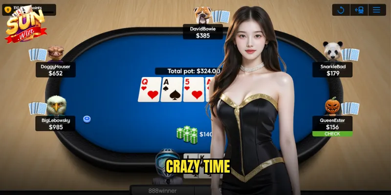 Crazy Time sunwin - Vòng quay điên cuồng với bonus game bùng nổ 1 Crazy Time
